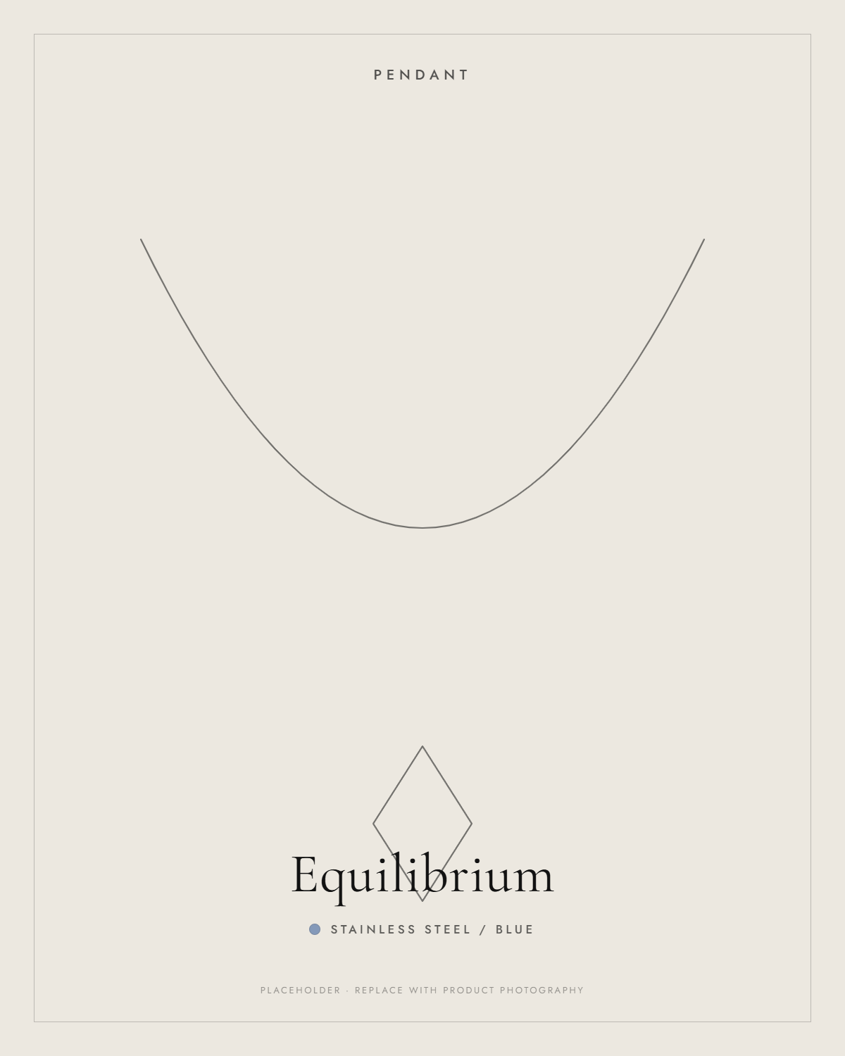 Stainless Steel / Blue — Equilibrium