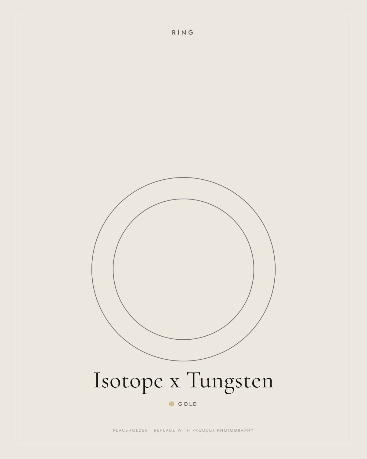 Gold — Isotope x Tungsten