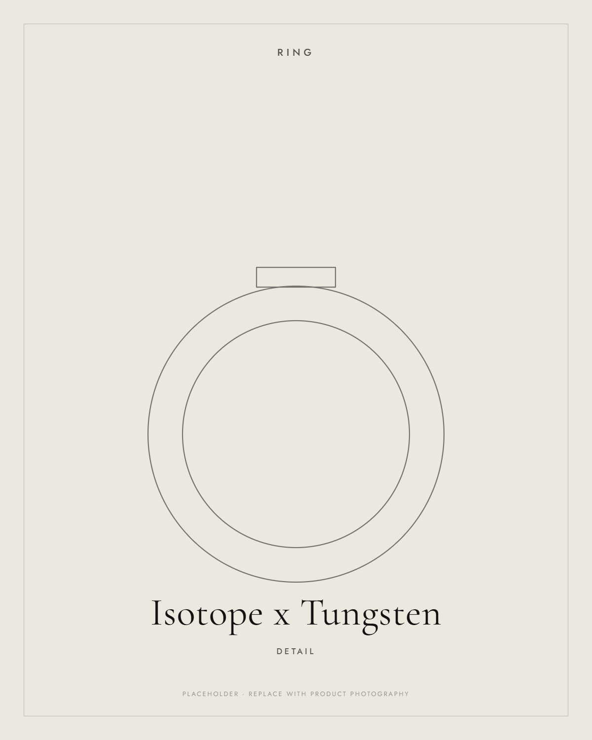 Isotope x Tungsten — detail