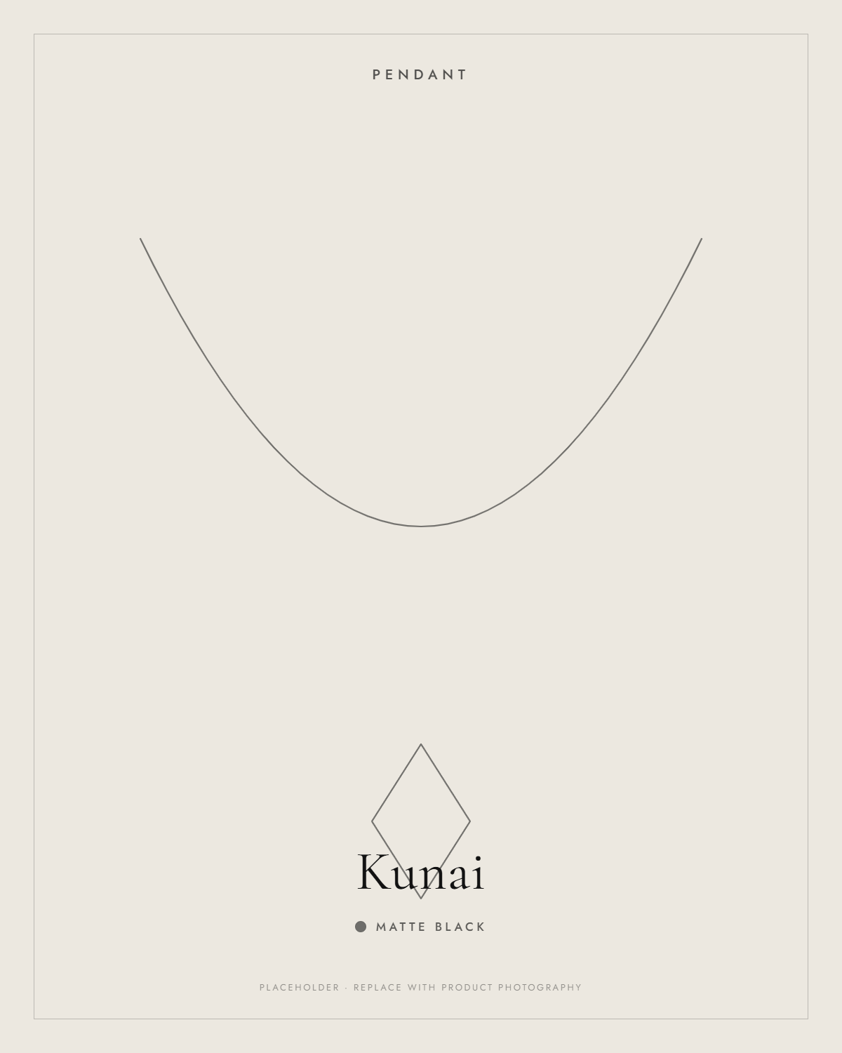 Matte Black — Kunai