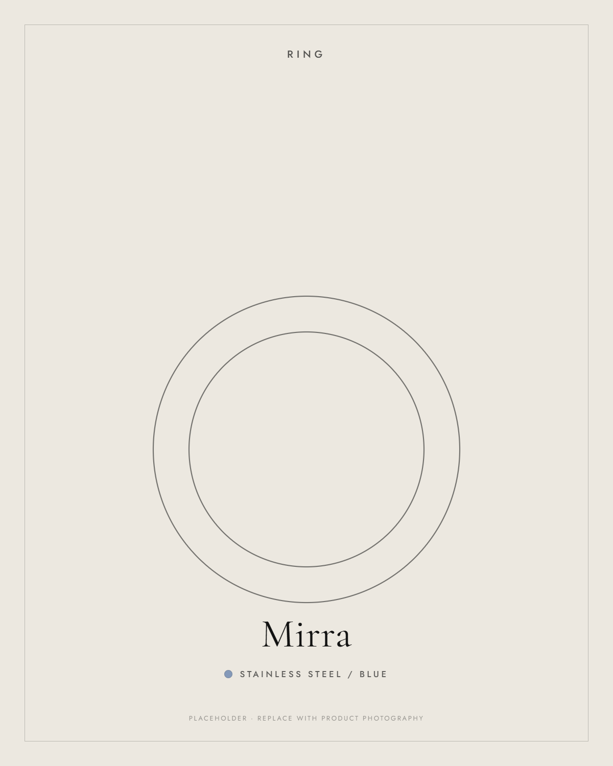 Stainless Steel / Blue — Mirra