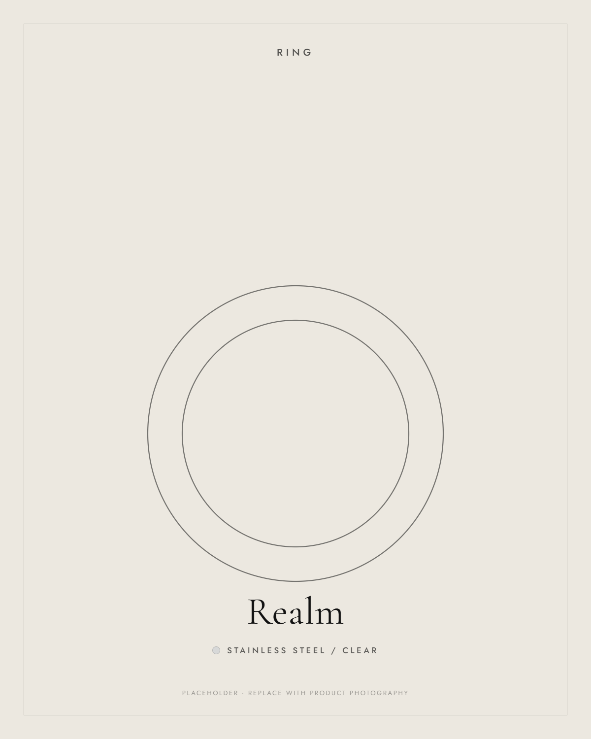 Stainless Steel / Clear — Realm