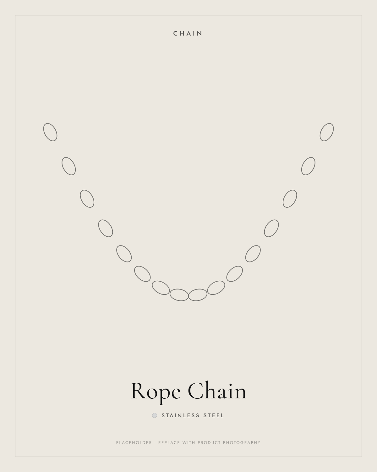 Stainless Steel — Rope Chain