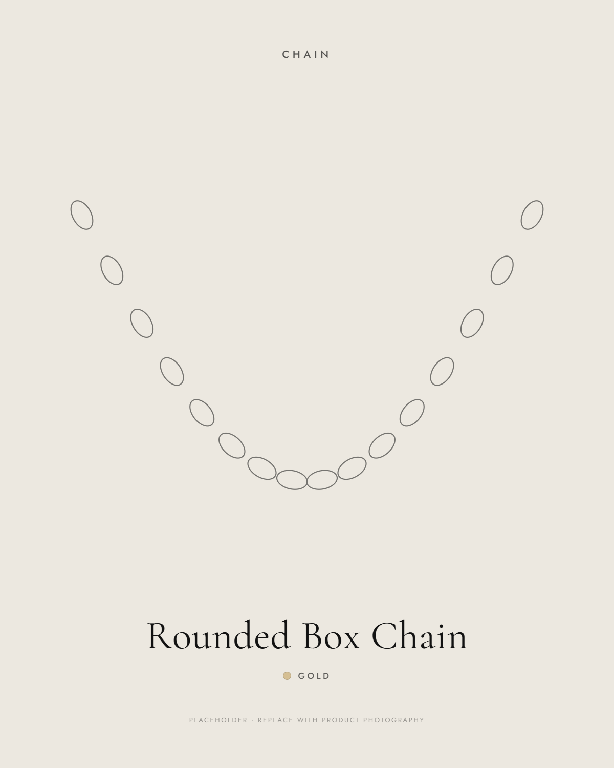 Gold — Rounded Box Chain